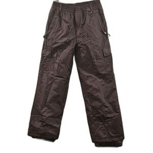 Sport Essentials Cargo Snow Ski Pants Youth 14 Black Insulated Unisex